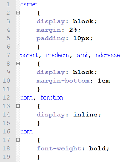 Introduction Au Langage Xml Affichage D Un Ficher Xml Avec Css